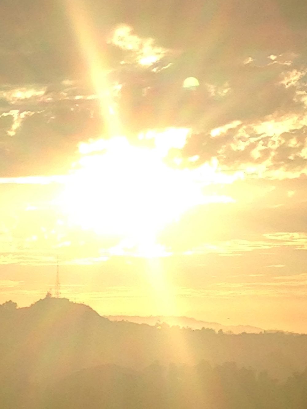 a sunset in LA