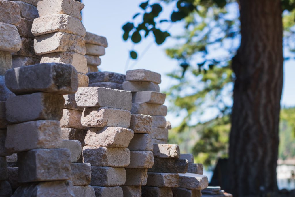 half built brick wall for poem "relax a little"