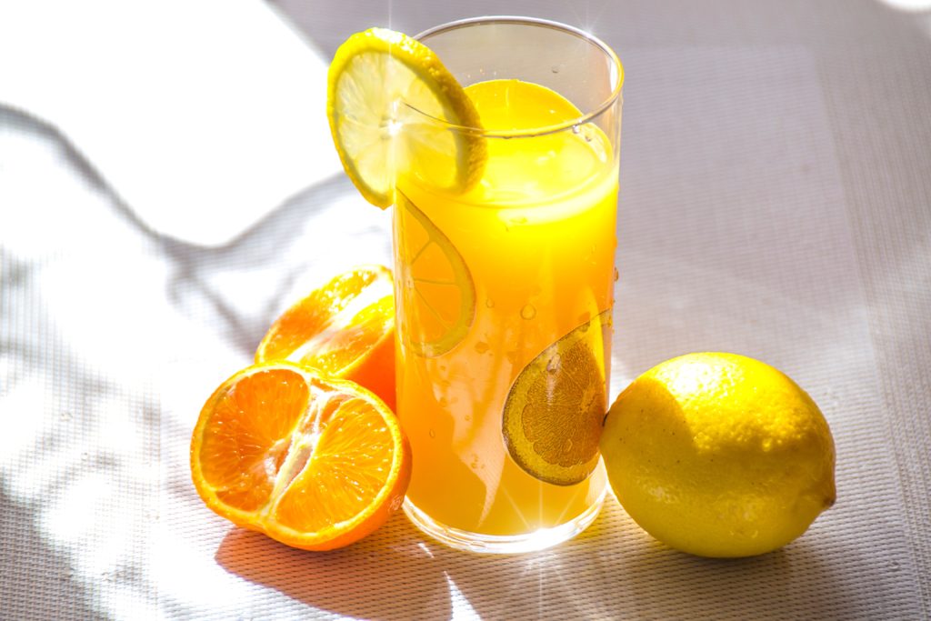 lemonade in a glass