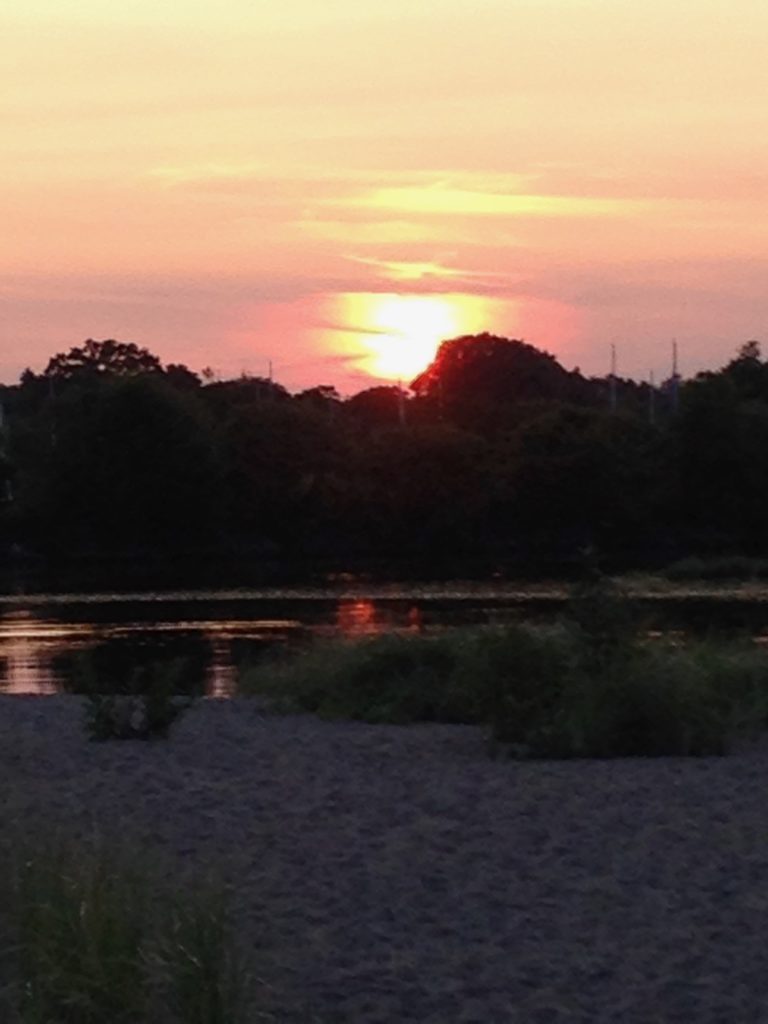 pink sunset in CT